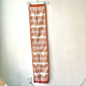 Kayser multicolored (Beige Tan Brown) polyester rectangular neck scarf -11"X53"